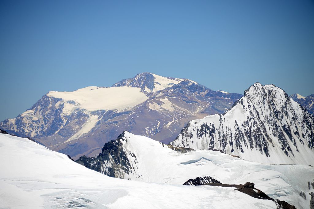 21 La Mesa, Mercedario and Alma Negra In The Distance And Cerro Reichert And La Mano In The Foreground From Ameghino Col 5370m On The Way To Aconcagua Camp 2